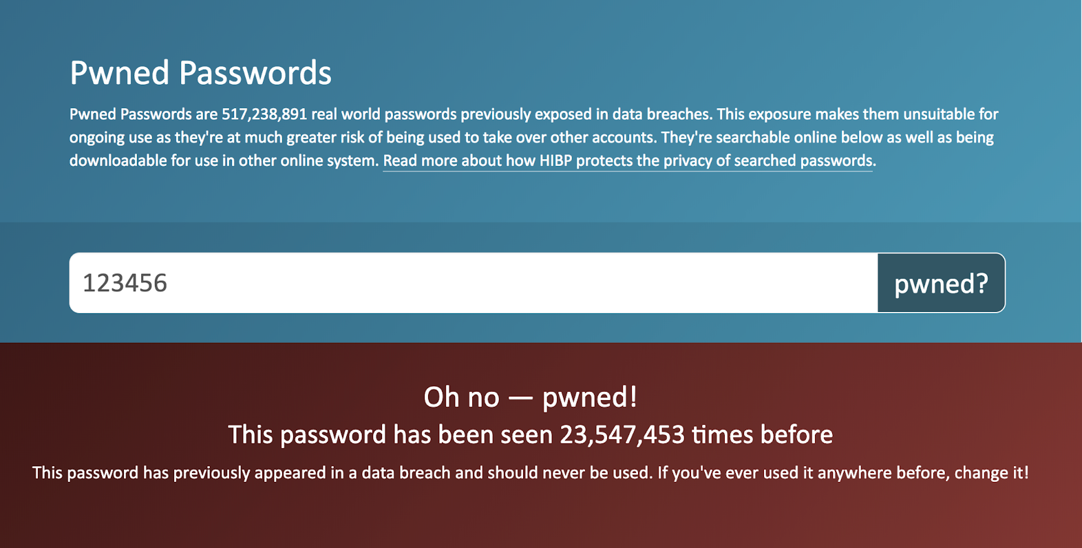 Pwned example